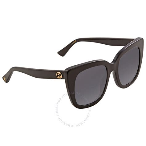 Gucci Grey Gradient Square Ladies Sunglasses GG0163S 001 51